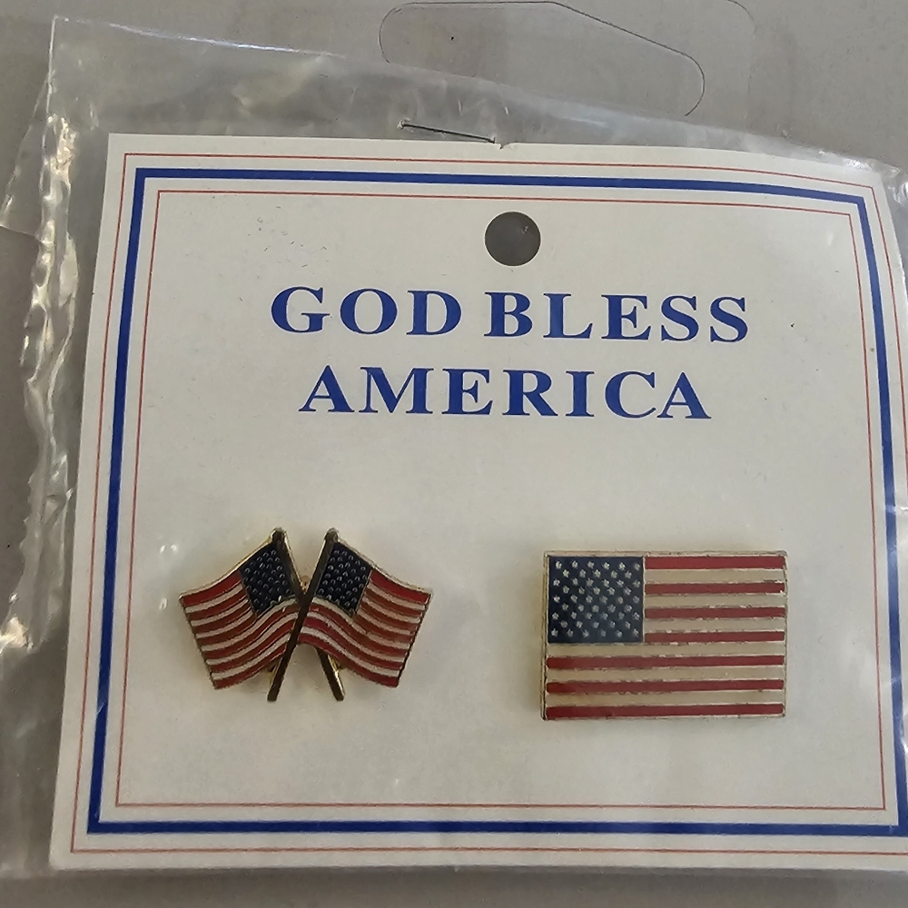 American Flag Pin Set